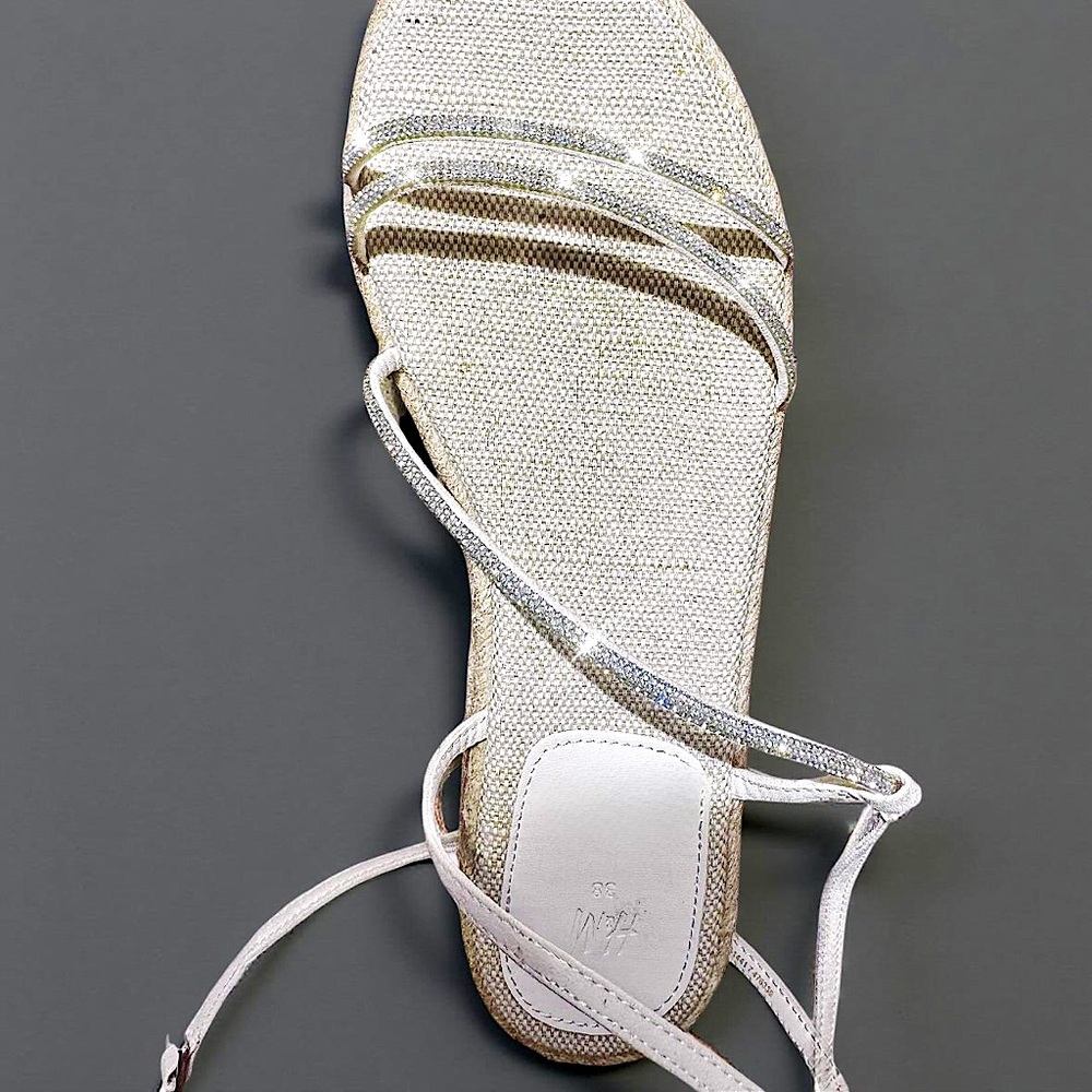 H&M Bedazzled Strap Sandals, Size 38EU/7.5US